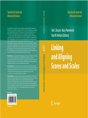cover image of Linking and Aligning Scores and Scales